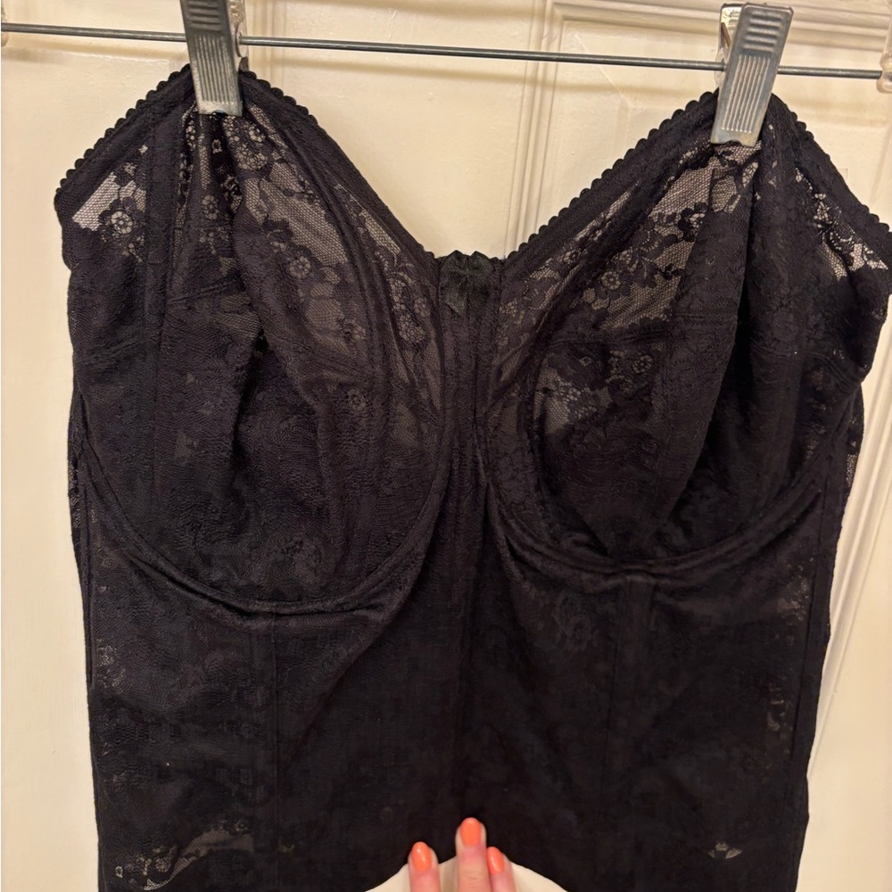 Elila Black Bustier 38H NWT